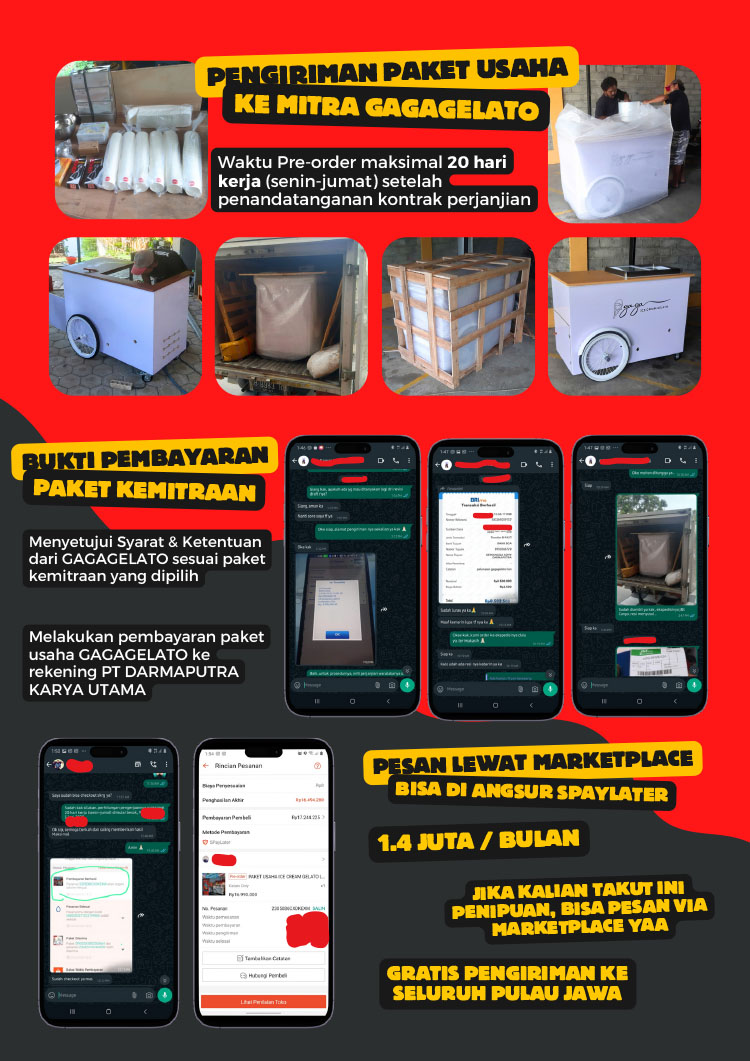 Kemitraan Peluang Bisnis Es Krim Gaga Gelato