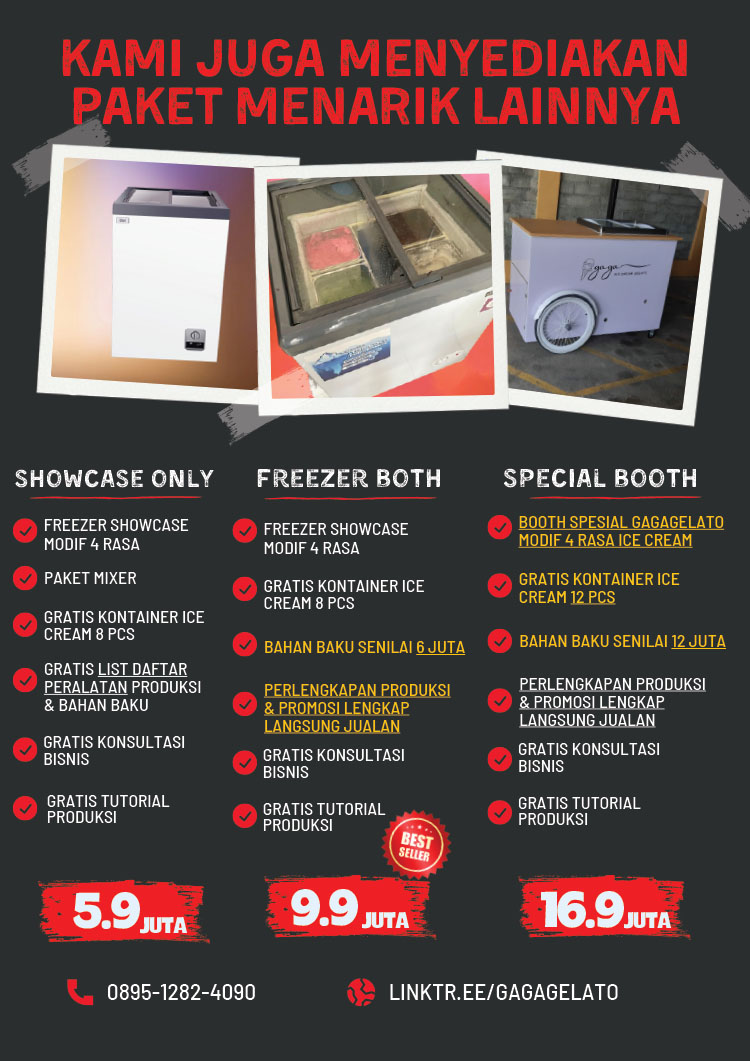 Kemitraan Peluang Bisnis Es Krim Gaga Gelato