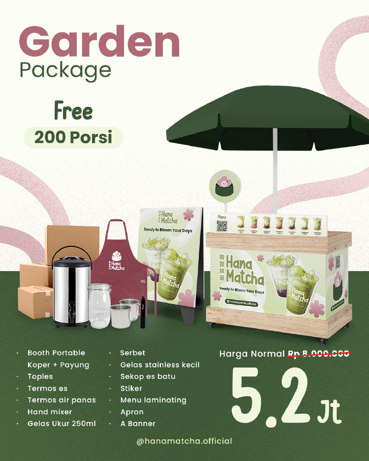 Kemitraan / Peluang Bisnis Matcha Kekinian Modal Kecil Hana Matcha