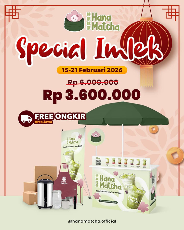 Promo Imlek 2026 Kemitraan Hana Matcha Promo Imlek 2026 Kemitraan Hana Matcha
