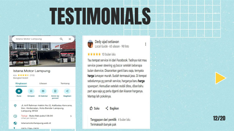 Kemitraan / Peluang Bisnis Bengkel Mobil Istana Jaya Makmur / Istana Motor Lampung