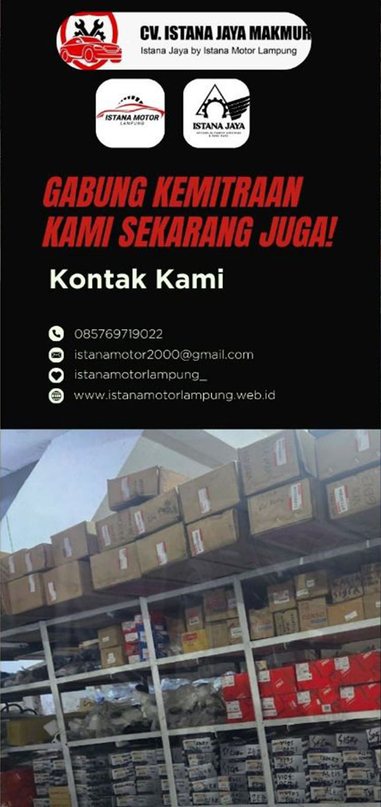 Kemitraan / Peluang Bisnis Bengkel Mobil Istana Jaya Makmur / Istana Motor Lampung