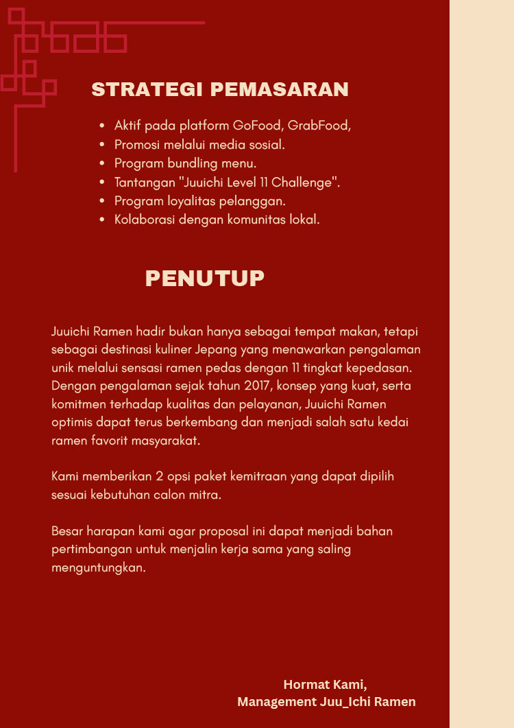 Kemitraan / Peluang Bisnis Kedai Ramen & Makanan Jepang Juu Ichi Ramen 11 Kemitraan / Peluang Bisnis Kedai Ramen & Makanan Jepang Juu Ichi Ramen 11