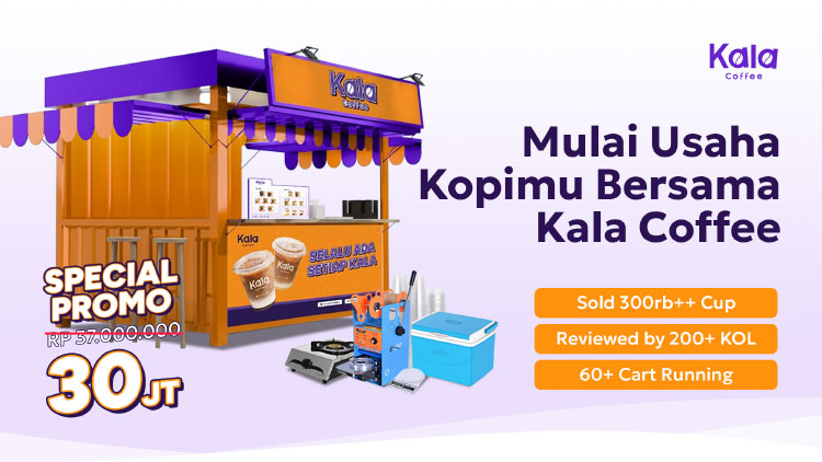 Kemitraan Peluang Bisnis Kopi Keliling Gerobak Sepeda Listrik Kala Coffee
