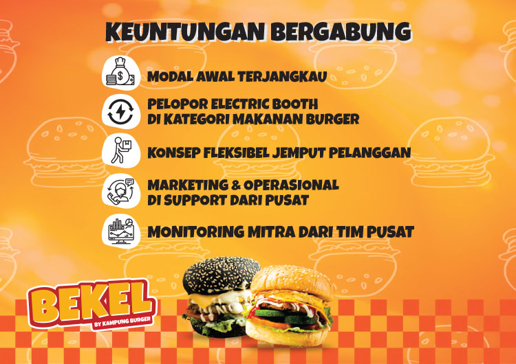 Kemitraan / Peluang Bisnis Burger Keliling Gerobak Listrik Bekel by Kampung Burger