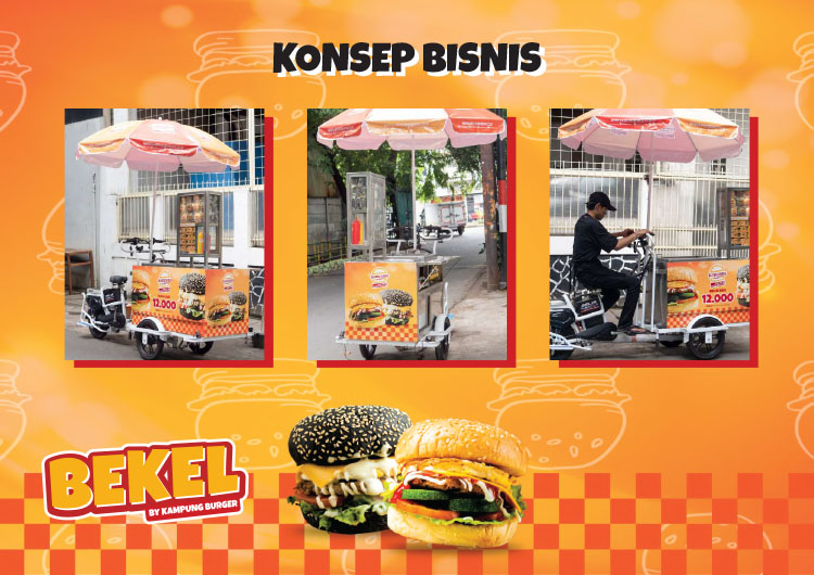 Kemitraan / Peluang Bisnis Burger Keliling Gerobak Listrik Bekel by Kampung Burger