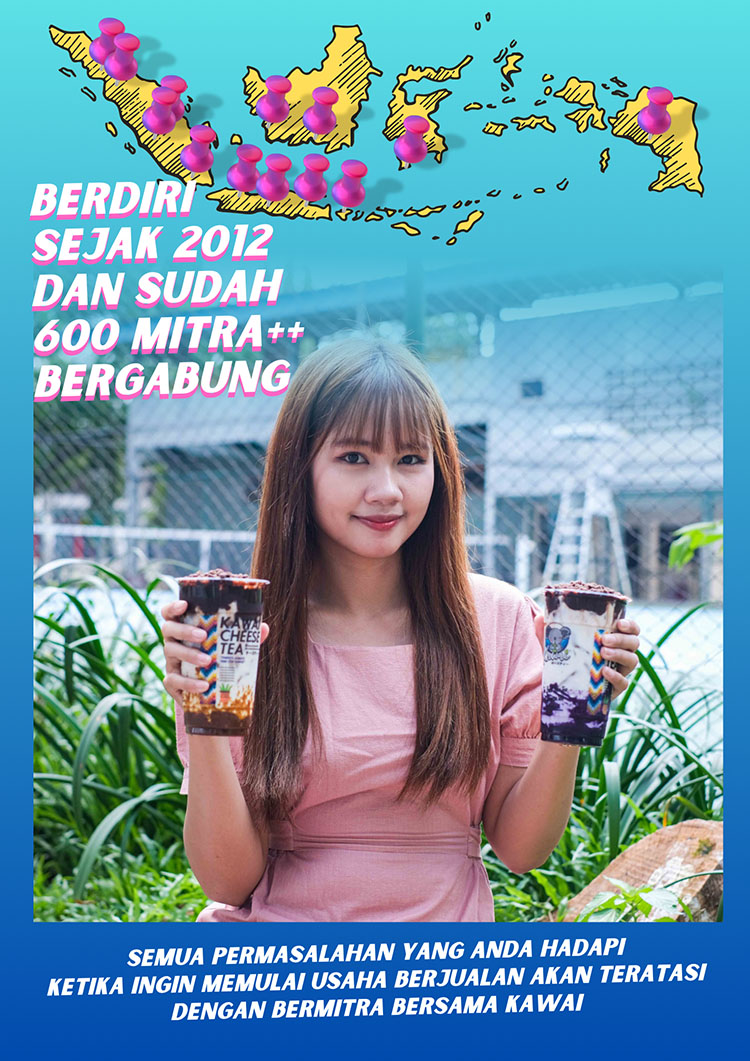 Kemitraan / Peluang Bisnis Minuman Teh Keju Taiwan Kawai Kemitraan / Peluang Bisnis Minuman Teh Keju Taiwan Kawai