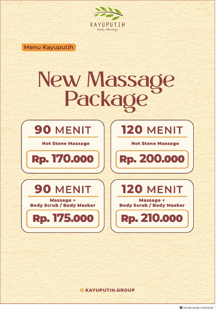 Kemitraan Peluang Bisnis Panti Sehat Pijat Kayuputih Family Reflexology