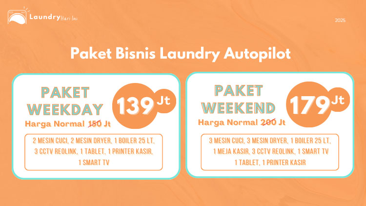 Kemitraan / Peluang Bisnis Laundry Kiloan & Satuan Laundry Hari Ini