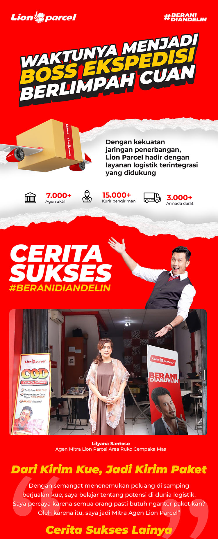 Franchise Lion Parcel ~ Peluang Bisnis Agen Jasa Pengiriman, Ekspedisi, Logistik & Kurir Paket / Dokumen