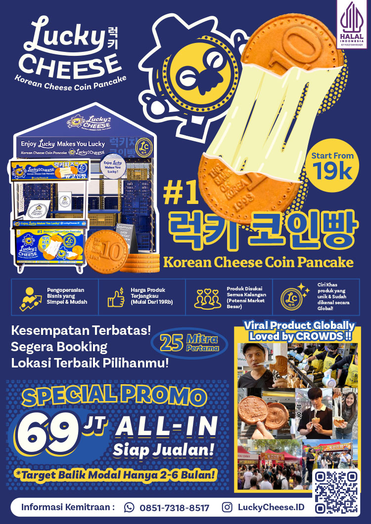 Kemitraan Peluang Bisnis Kue Koin / Mozzarella Coin Pancake Lucky Cheese