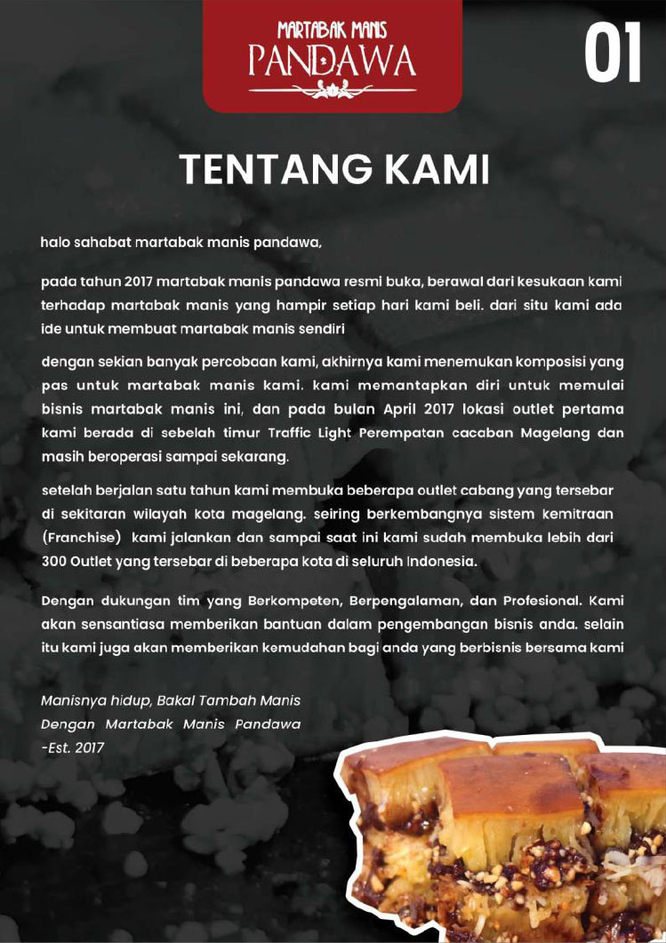 Kemitraan / Peluang Martabak Manis Premium Pandawa