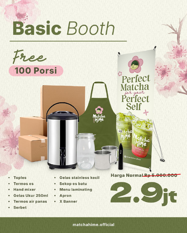 Kemitraan / Peluang Bisnis Matcha Kontainer Matcha Hime