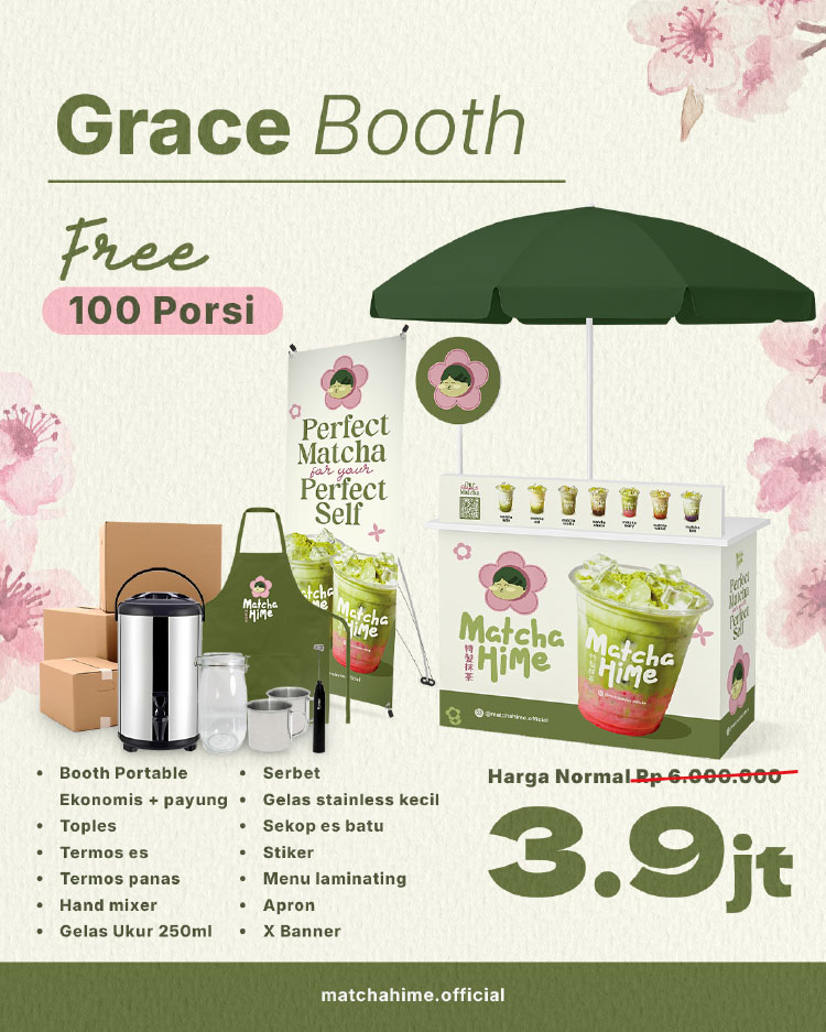 Kemitraan / Peluang Bisnis Matcha Kontainer Matcha Hime