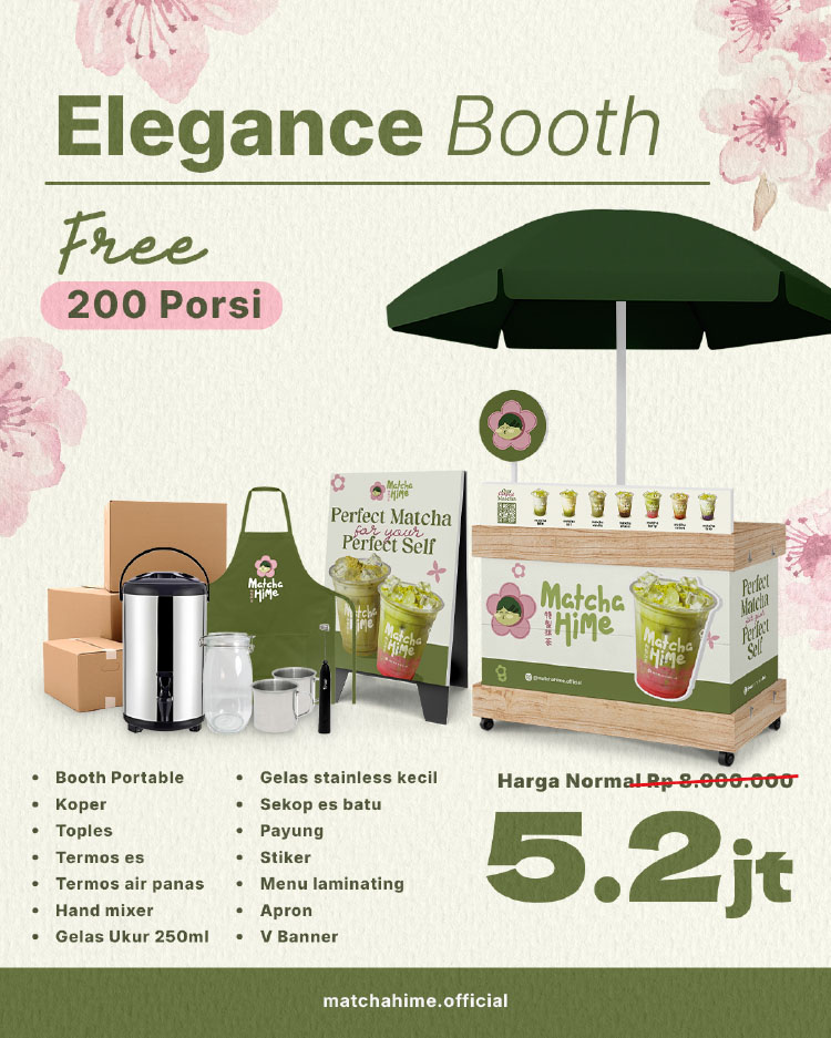 Kemitraan / Peluang Bisnis Matcha Kontainer Matcha Hime