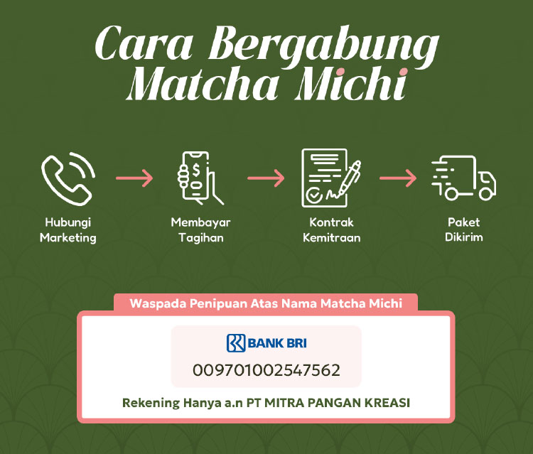 Kemitraan / Peluang Bisnis Matcha Keliling Matcha Mitchi