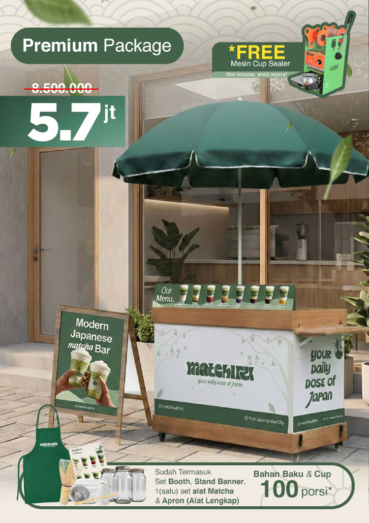 Kemitraan / Peluang Bisnis Matcha Cheese Drink Kekinian Kemitraan / Peluang Bisnis Matcha Cheese Drink Kekinian