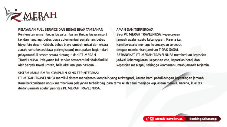 Kemitraan / Peluang Bisnis Agen Perjalanan Travel Umroh Merah Travelnusa