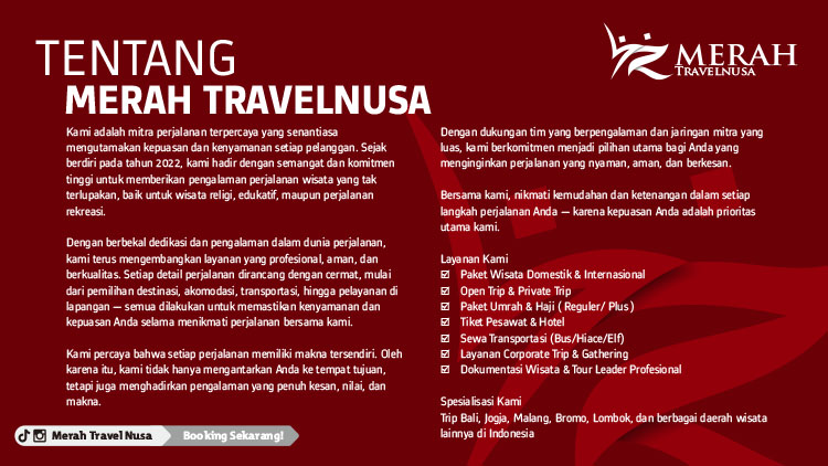 Kemitraan / Peluang Bisnis Agen Perjalanan Travel Umroh Merah Travelnusa