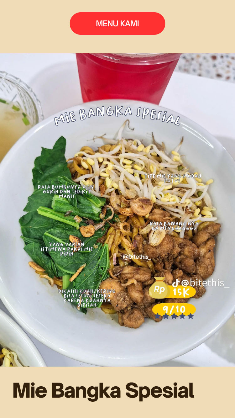 Kemitraan Peluang Bisnis Warung / Mini Resto Mie Ayam Bangka Tjap Bawang