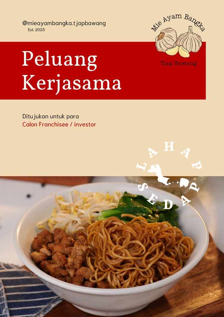 Kemitraan Peluang Bisnis Warung / Mini Resto Mie Ayam Bangka Tjap Bawang