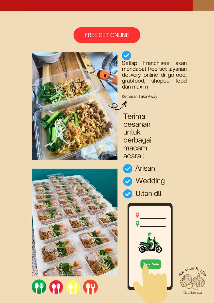 Kemitraan Peluang Bisnis Warung / Mini Resto Mie Ayam Bangka Tjap Bawang