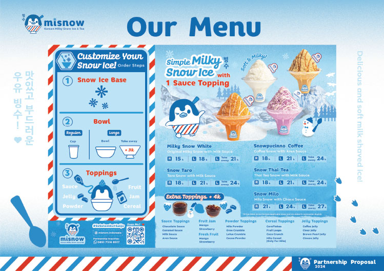 Misnow Kemitraan Peluang Bisnis Es Susu Salju & Dessert Korea