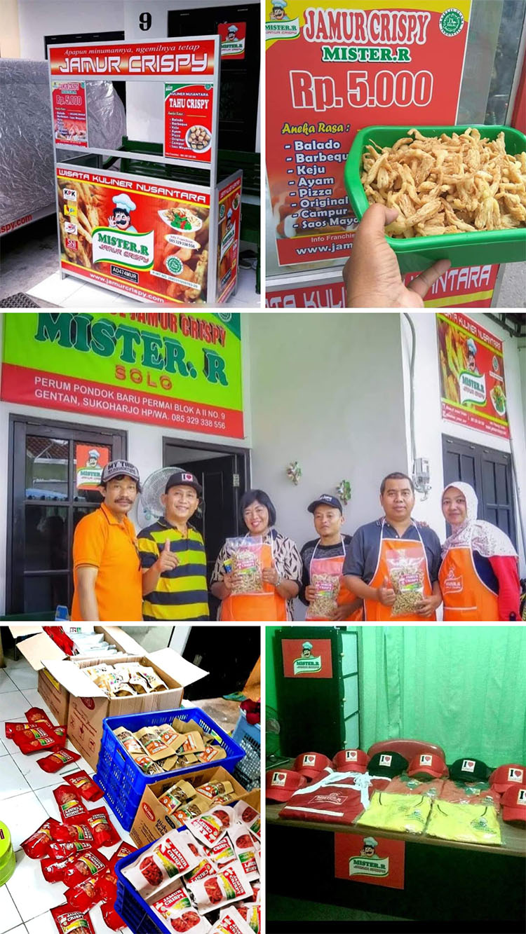 Foto Outlet & Produk Peluang Bisnis Jamur Crispy Mister.R