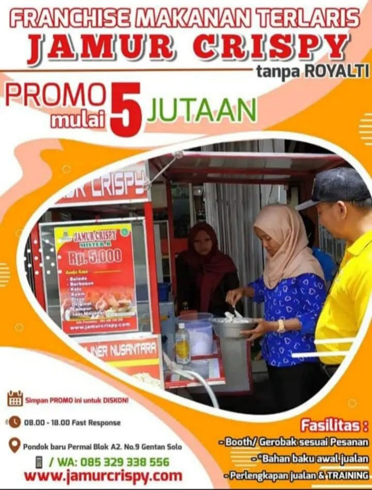 Kemitraan / Peluang Bisnis Jamur Crispy Mister.R