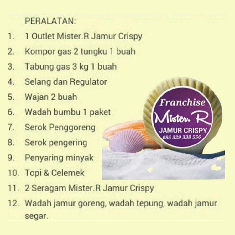Kemitraan / Peluang Bisnis Jamur Crispy Mister.R