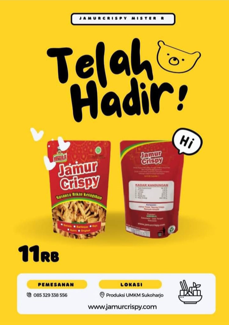 Kemitraan / Peluang Bisnis Jamur Crispy Mister.R