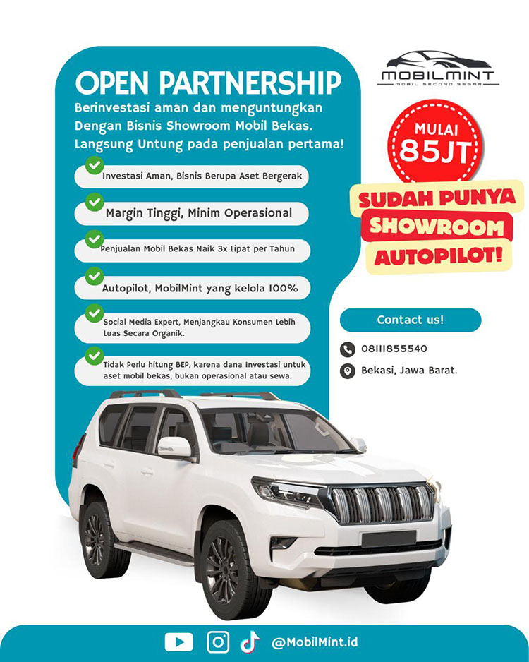 Brosur Info Kemitraan / Peluang Bisnis Showroom Mobil Bekas MobilMint