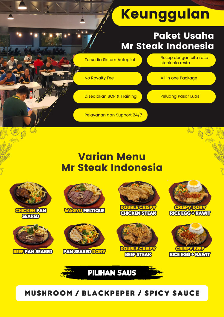 Kemitraan Peluang Bisnis Steak House Autopilot Mr. Steak Indonesia