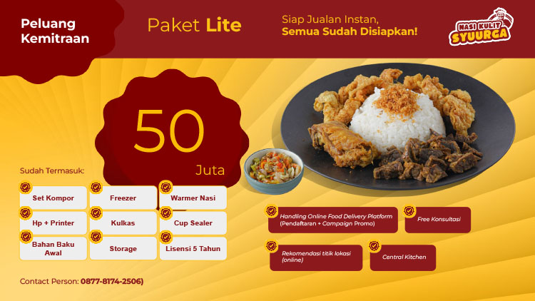 Kemitraan / Peluang Bisnis Restoran Nasi Kulit Syuurga Kemitraan / Peluang Bisnis Restoran Nasi Kulit Syuurga