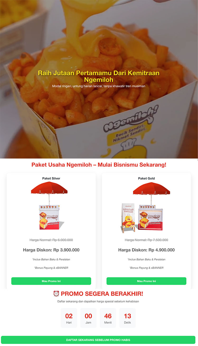 Kemitraan / Peluang Bisnis Cemilan Kekinian Ngemiloh ~ Basreng, Makaroni, Mie Kremes, Pilus, Tempe Kemitraan / Peluang Bisnis Cemilan Kekinian Ngemiloh ~ Basreng, Makaroni, Mie Kremes, Pilus, Tempe