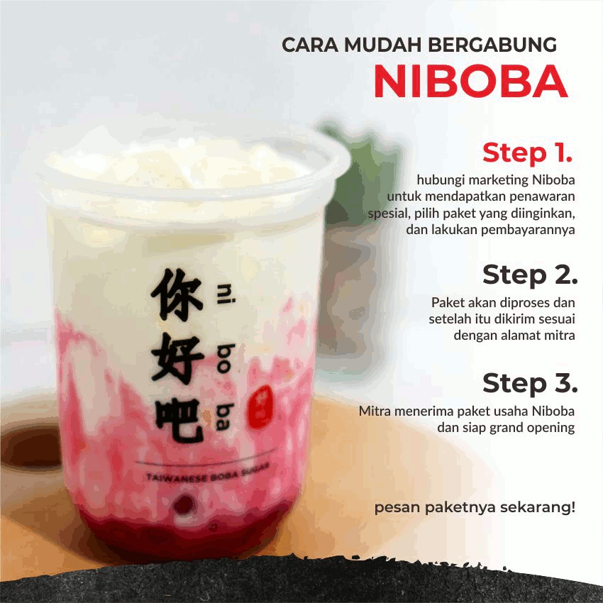 Franchise Niboba ~ Peluang Bisnis Brown Sugar Bubble Drink