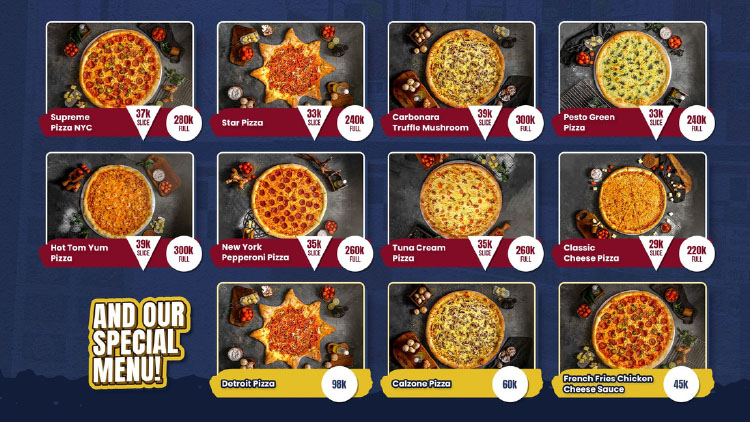 Kemitraan / Peluang Bisnis Pizza, Burger, Fastfood American Style NYC Pizza