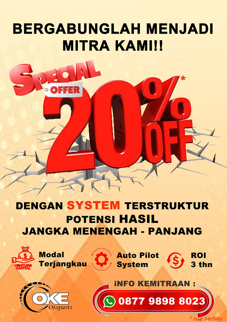 Kemitraan / Peluang Bisnis Toko Spareparts & Ban Motor Oke Otoparts