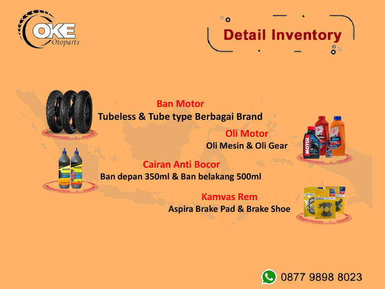 Kemitraan / Peluang Bisnis Toko Spareparts & Ban Motor Oke Otoparts