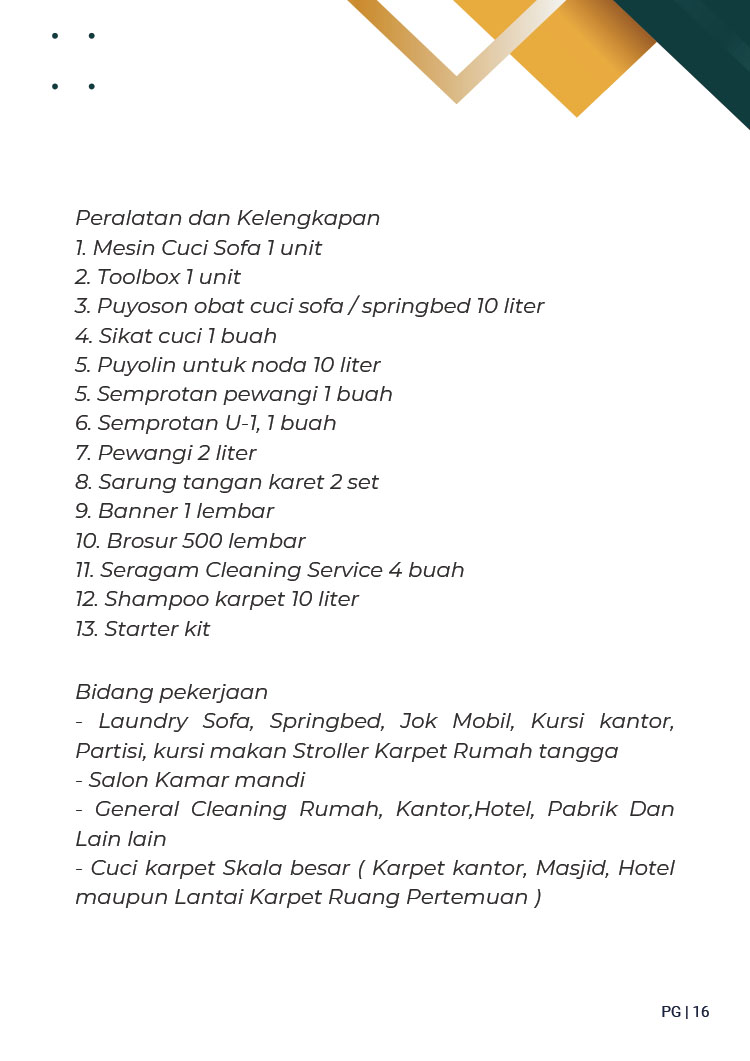 Kemitraan / Peluang Bisnis Jasa General & Deep Cleaning OneProKlin