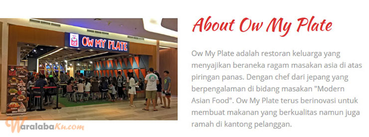 Franchise Ow My Plate ~ Peluang Bisnis Resto Makanan Asia