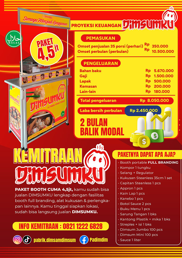 Peluang Bisnis Kemitraan Dimsumku by Padimdim