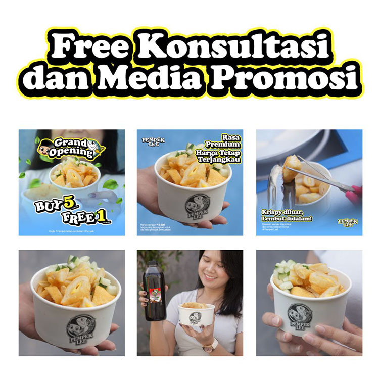 Kemitraan Peluang Bisnis Pempek Gerobakan Modal Kecil Pempek Lee