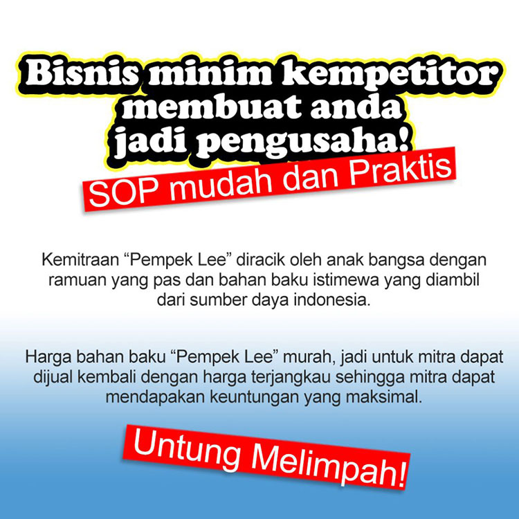 Kemitraan Peluang Bisnis Pempek Gerobakan Modal Kecil Pempek Lee