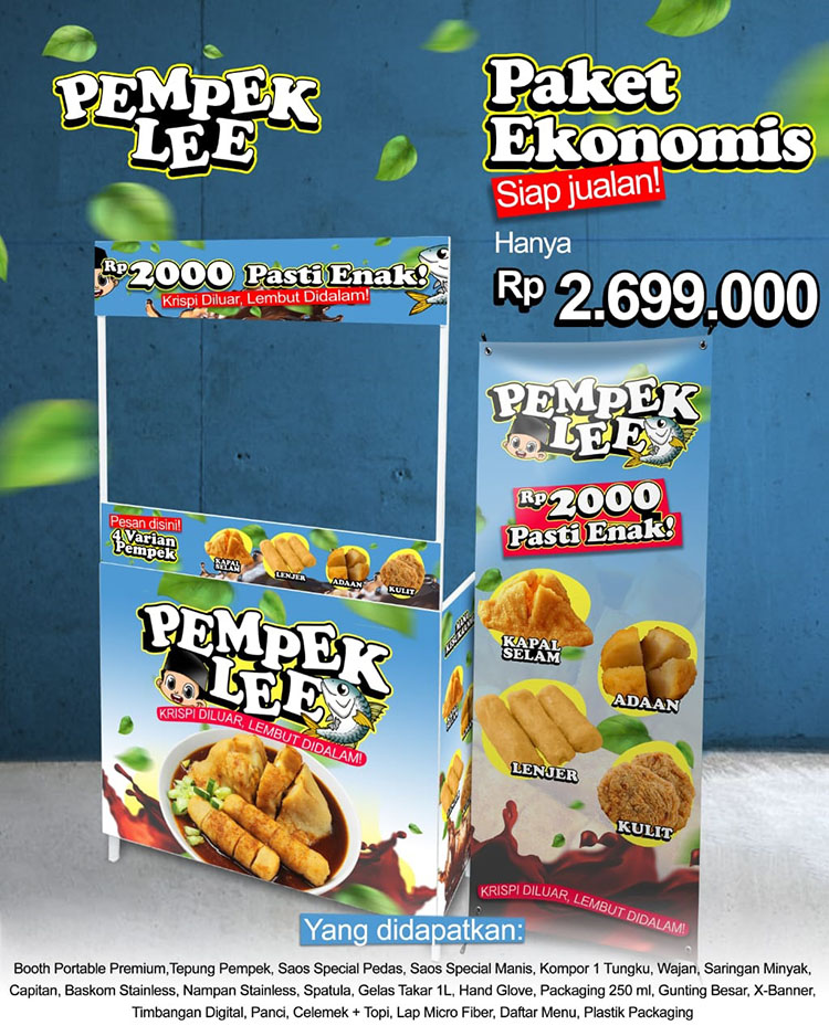 Kemitraan Peluang Bisnis Pempek Lee Paket Ekonomis