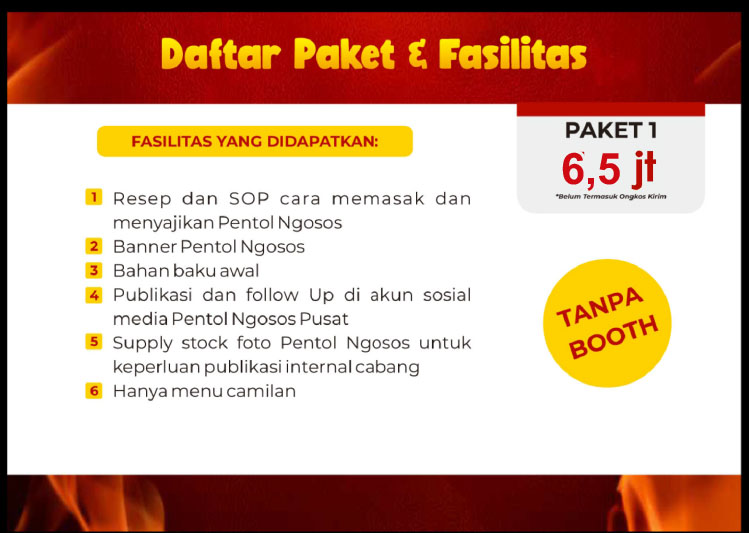 Kemitraan / Peluang Bisnis Pentol Pedas Ngosos