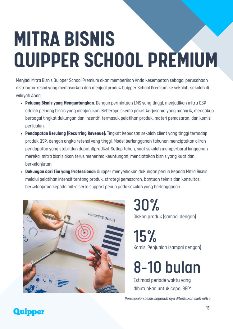 Kemitraan Peluang Bisnis Distributor Learning Management Sistem (LMS) Quipper School