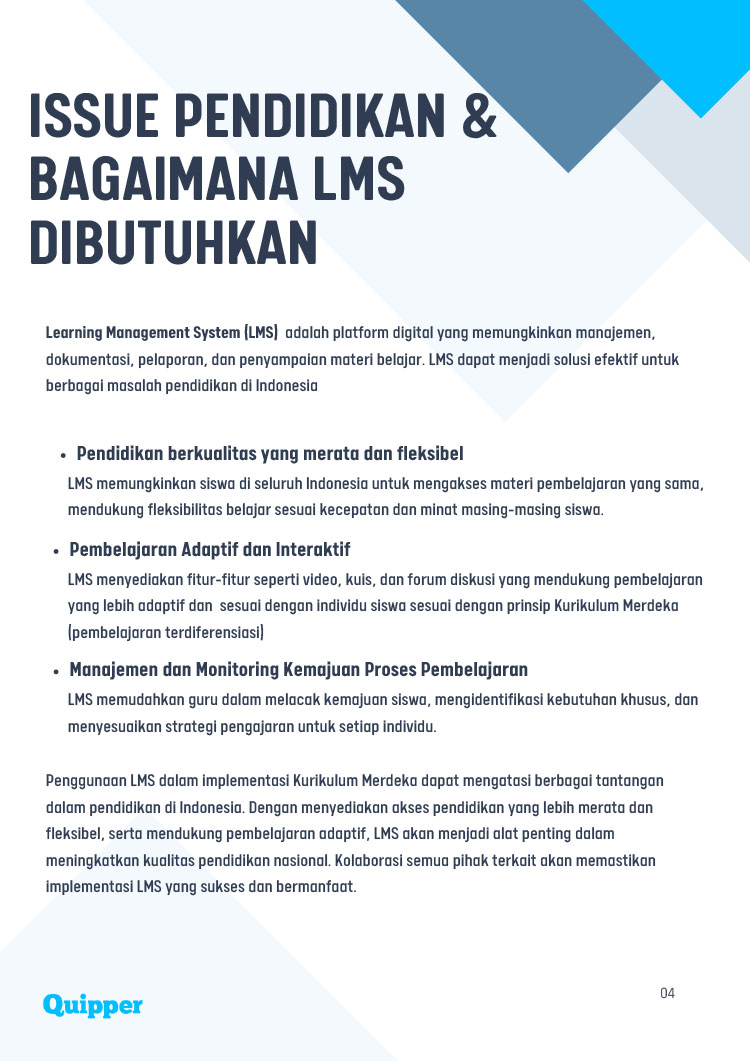 Kemitraan Peluang Bisnis Distributor Learning Management Sistem (LMS) Quipper School