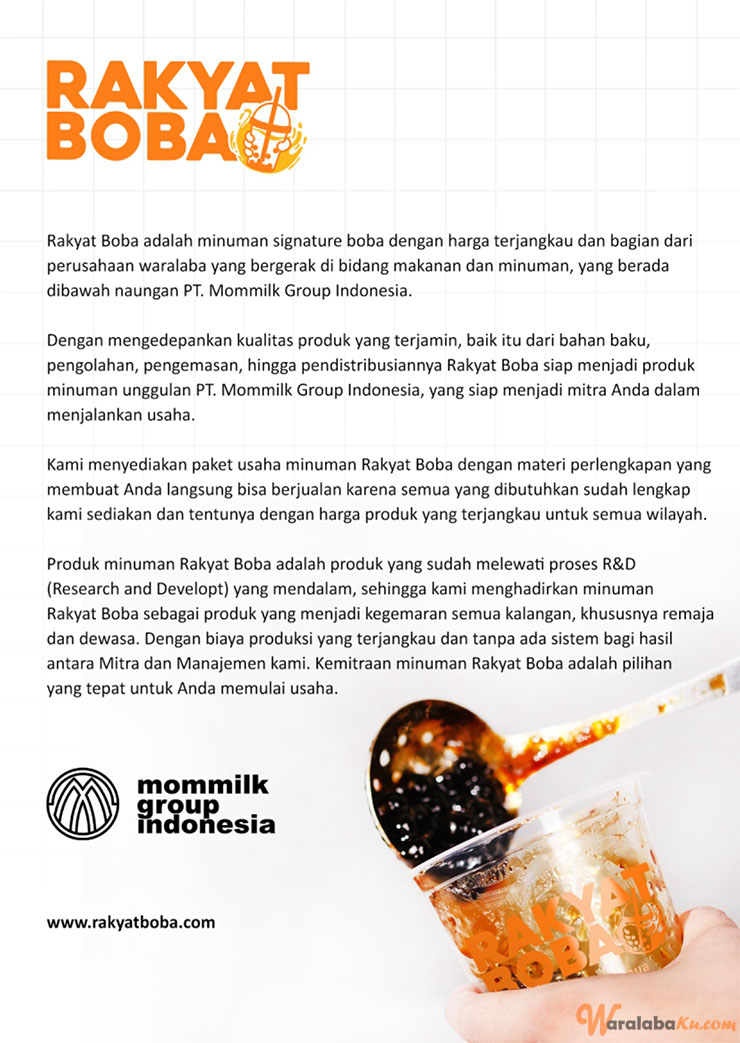 Franchise Peluang Bisnis Minuman BOBA - Rakyat Boba