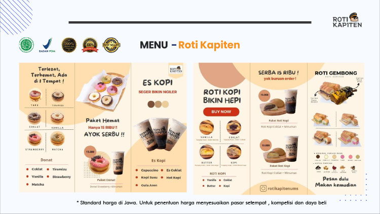 Peluang Bisnis Roti Buns Donat Snack Kopi - ROTI KAPITEN